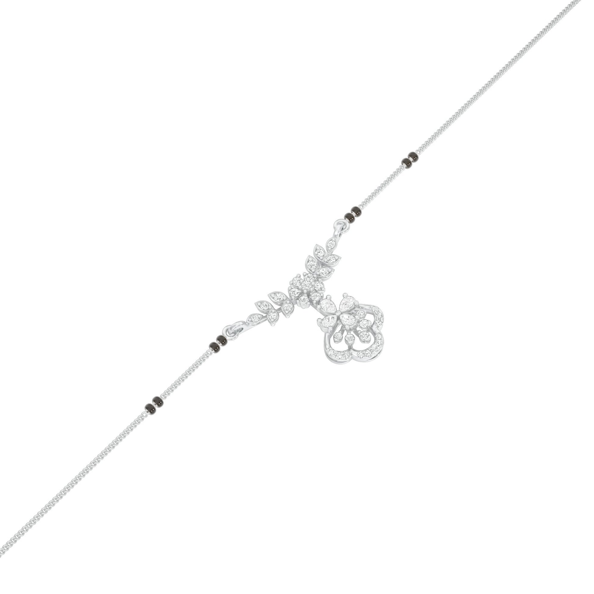 Hira Diamond Mangalsutra 18 KT / White Gold