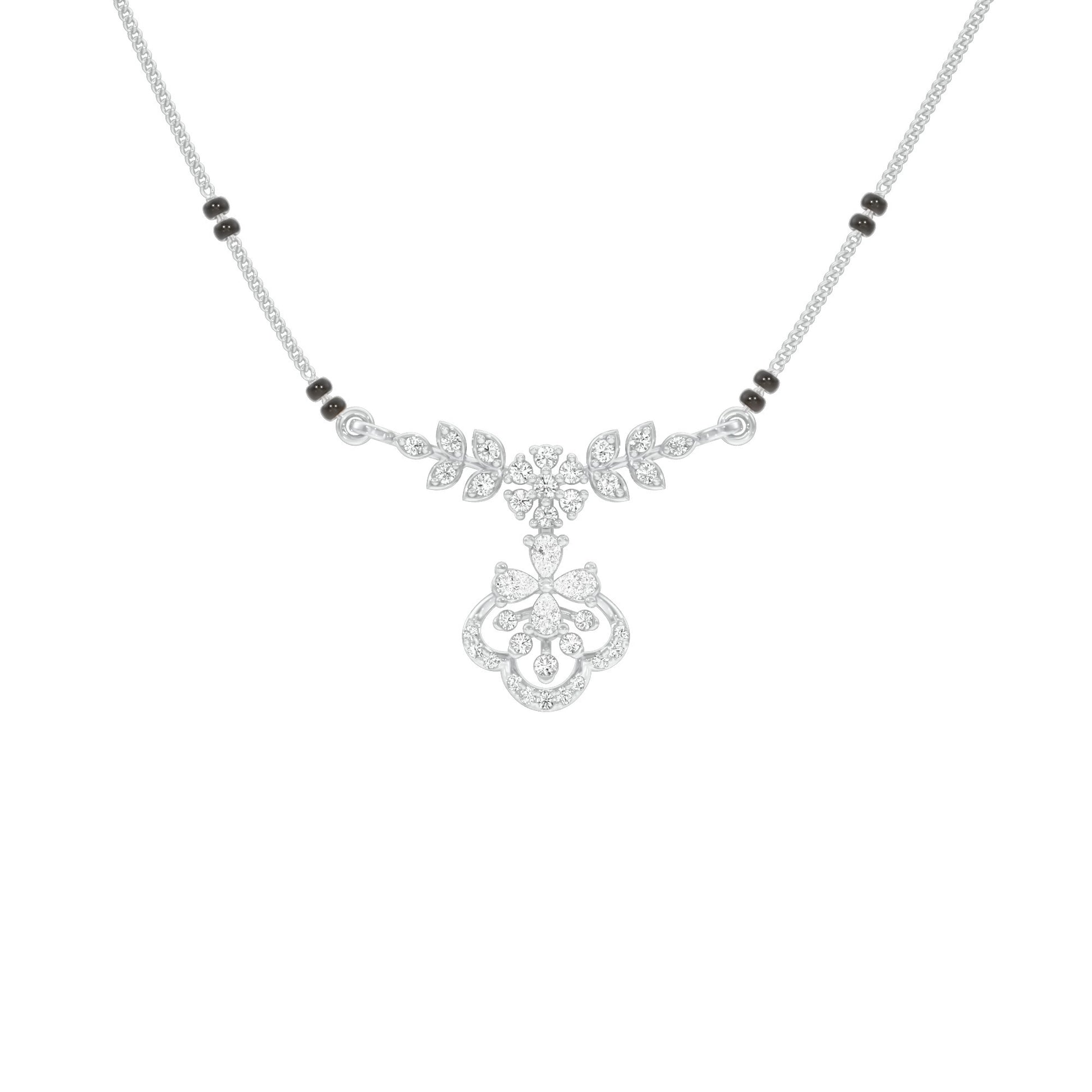 Hira Diamond Mangalsutra 18 KT / White Gold