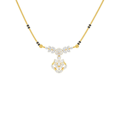 Hira Diamond Mangalsutra 18 KT / Yellow Gold