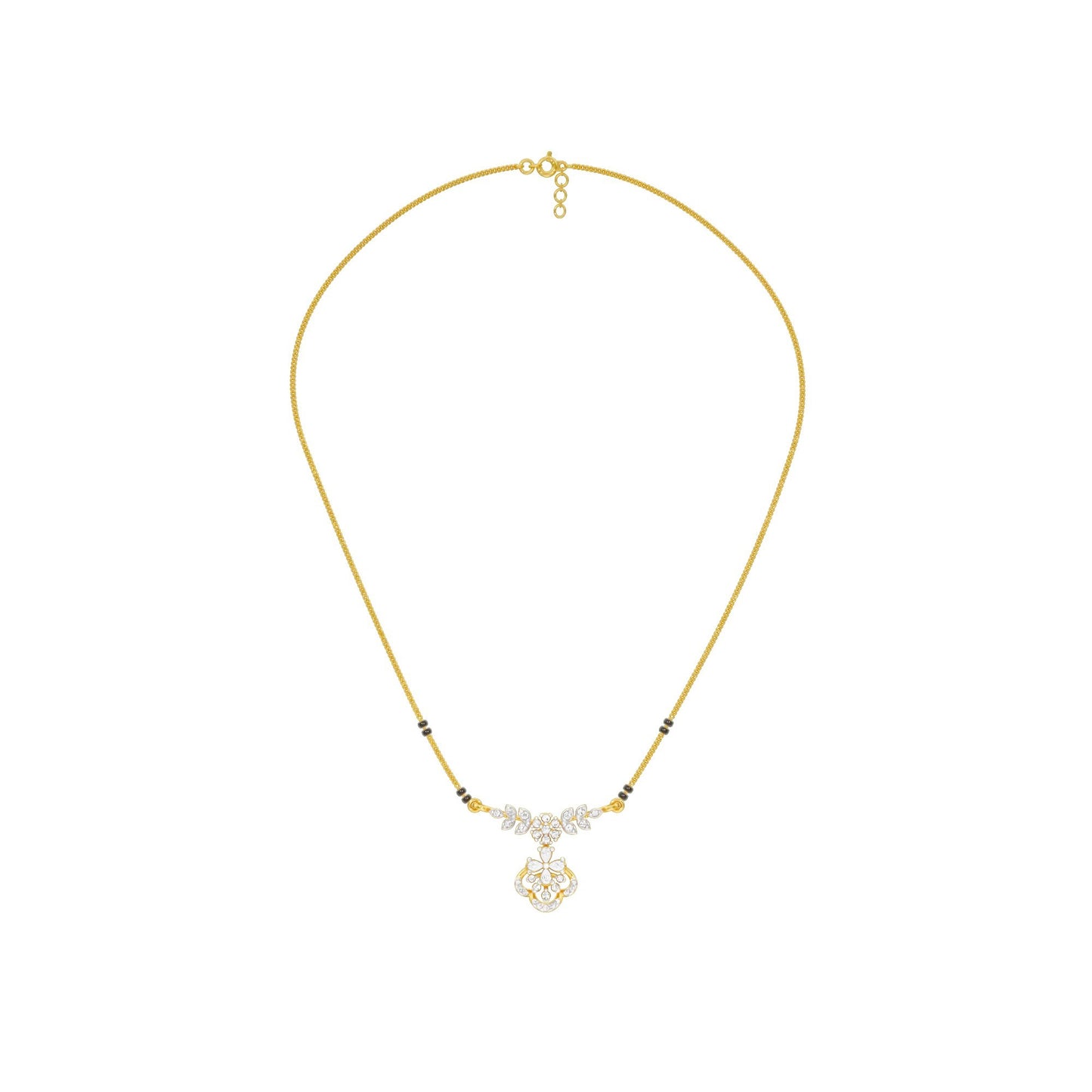 Hira Diamond Mangalsutra 18 KT / Yellow Gold