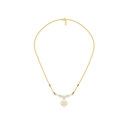 Hira Diamond Mangalsutra 18 KT / Yellow Gold