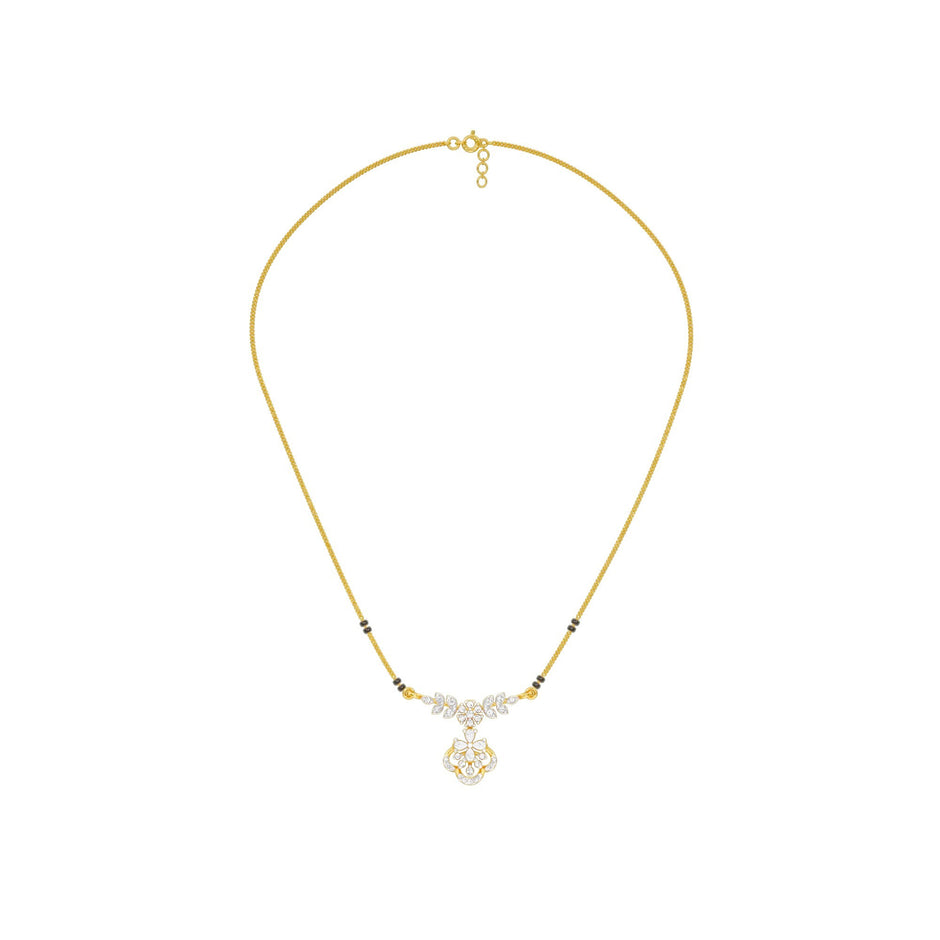 Hira Diamond Mangalsutra 18 KT / Yellow Gold