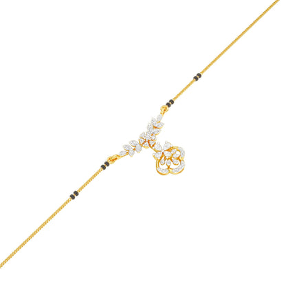 Hira Diamond Mangalsutra 18 KT / Yellow Gold