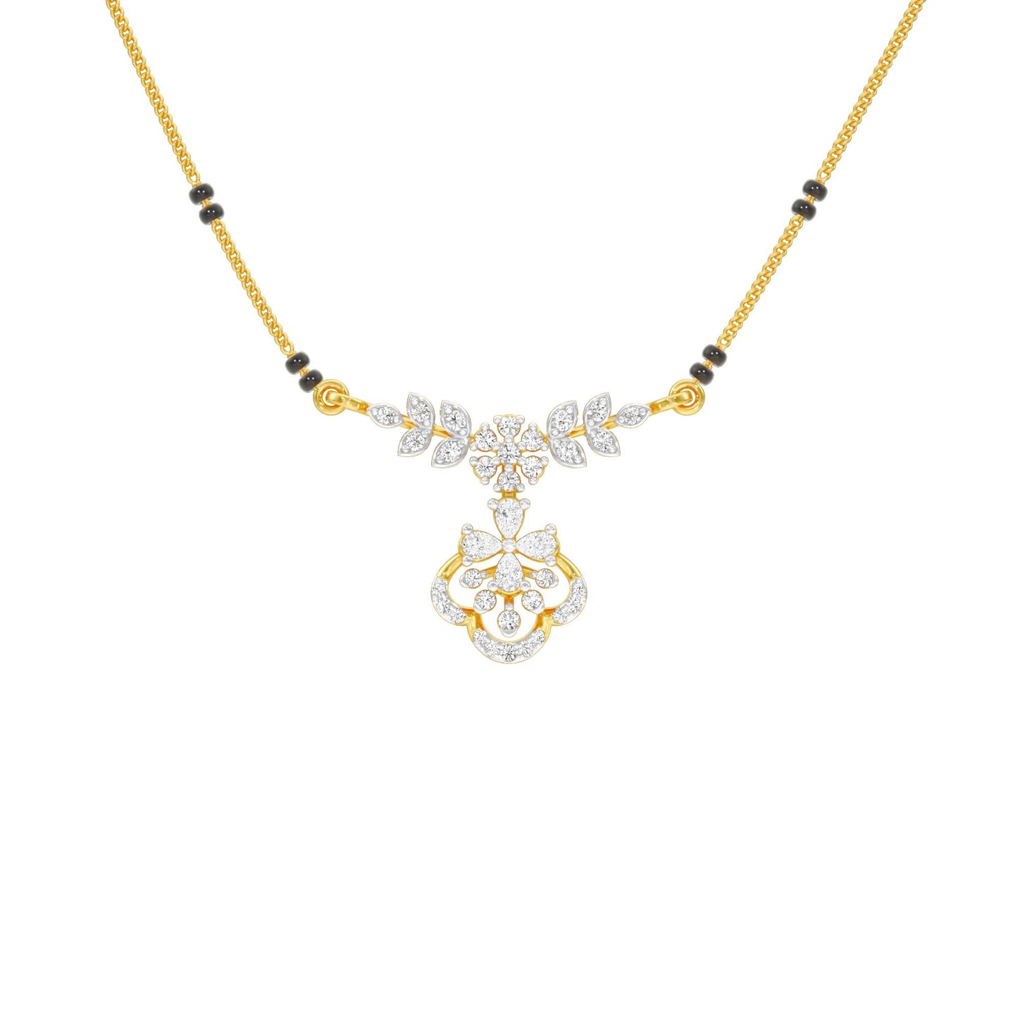 Hira Diamond Mangalsutra 18 KT / Yellow Gold