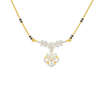 Hira Diamond Mangalsutra 18 KT / Yellow Gold