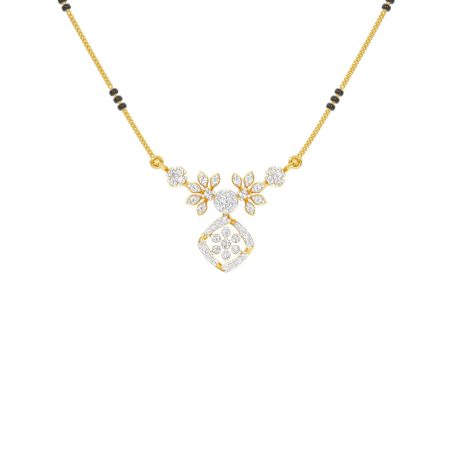 Vani Diamond Mangalsutra 18 KT / Yellow Gold