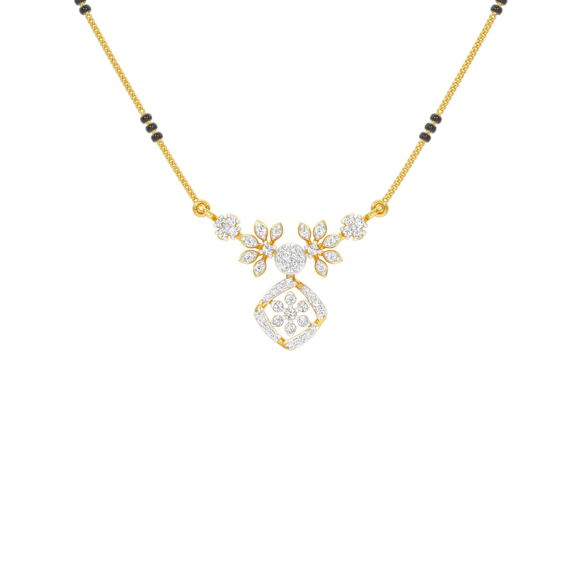 Vani Diamond Mangalsutra 18 KT / Yellow Gold