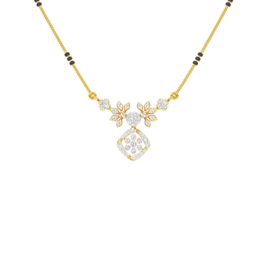 Vani Diamond Mangalsutra 18 KT / Yellow Gold