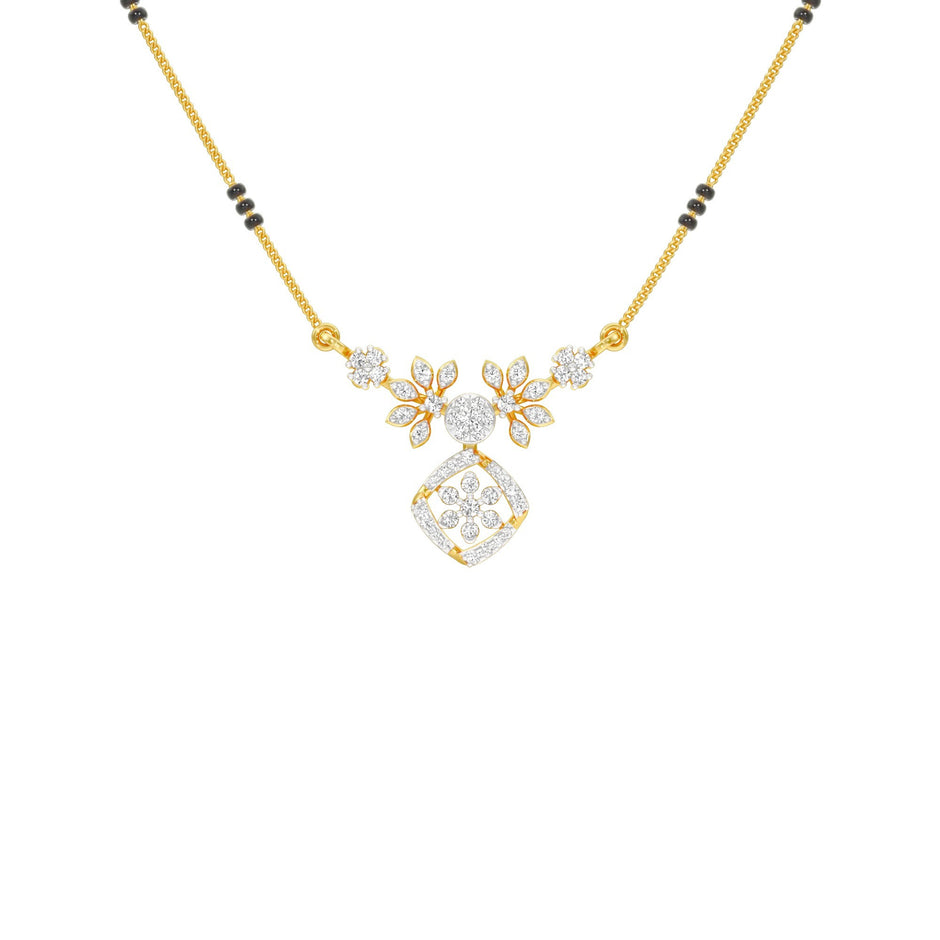 Vani Diamond Mangalsutra 18 KT / Yellow Gold