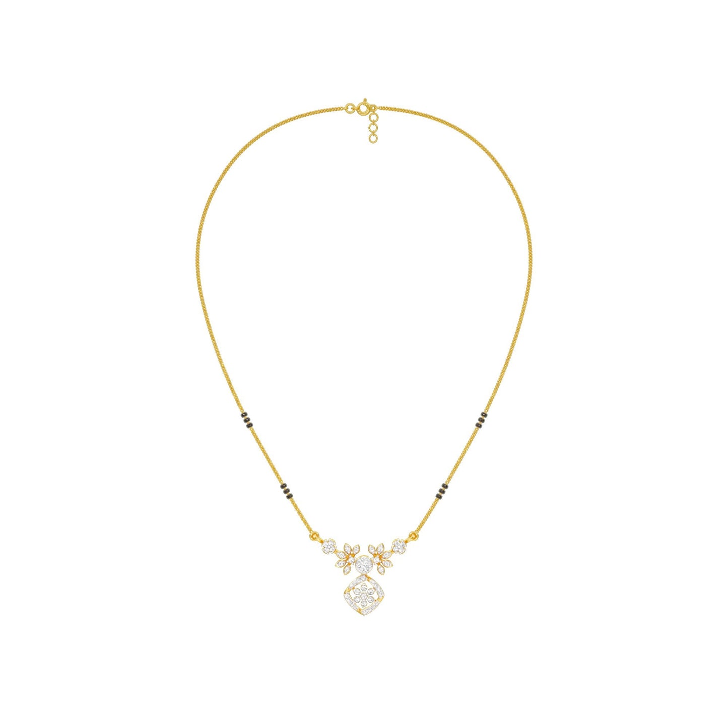 Vani Diamond Mangalsutra 18 KT / Yellow Gold