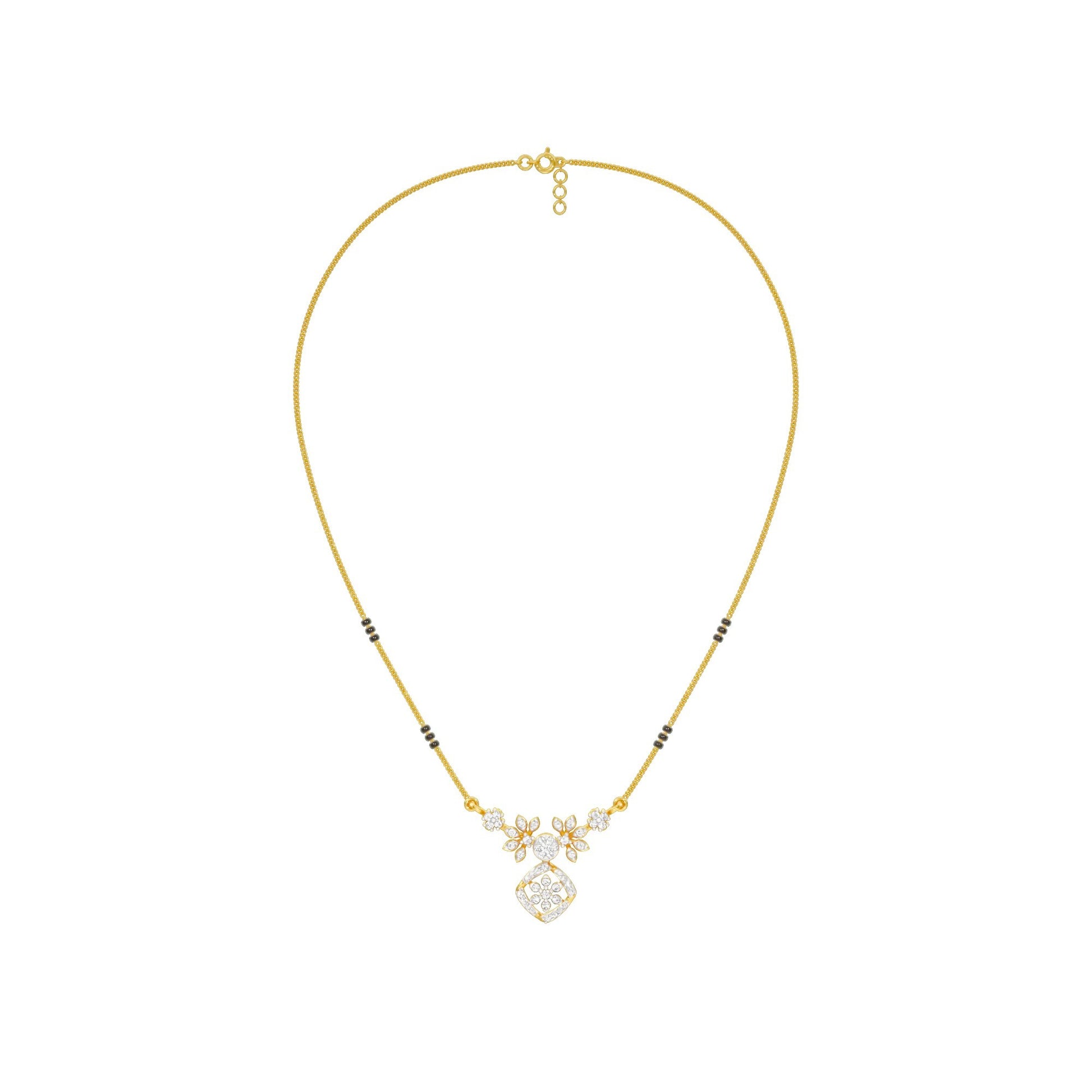 Vani Diamond Mangalsutra 18 KT / Yellow Gold