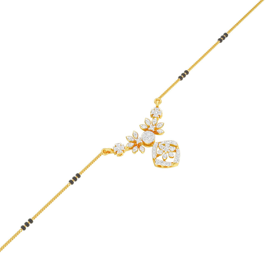 Vani Diamond Mangalsutra 18 KT / Yellow Gold