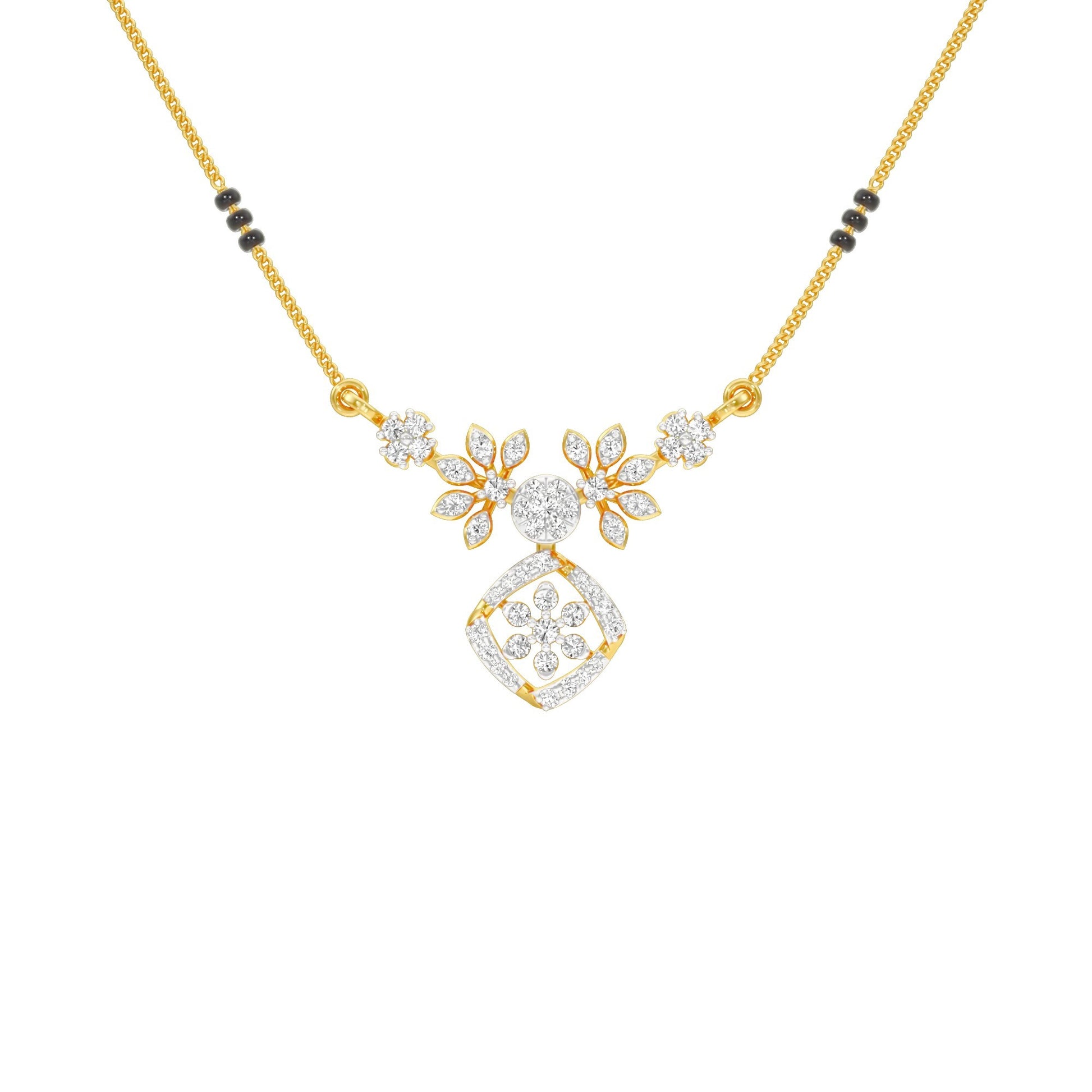 Vani Diamond Mangalsutra 18 KT / Yellow Gold