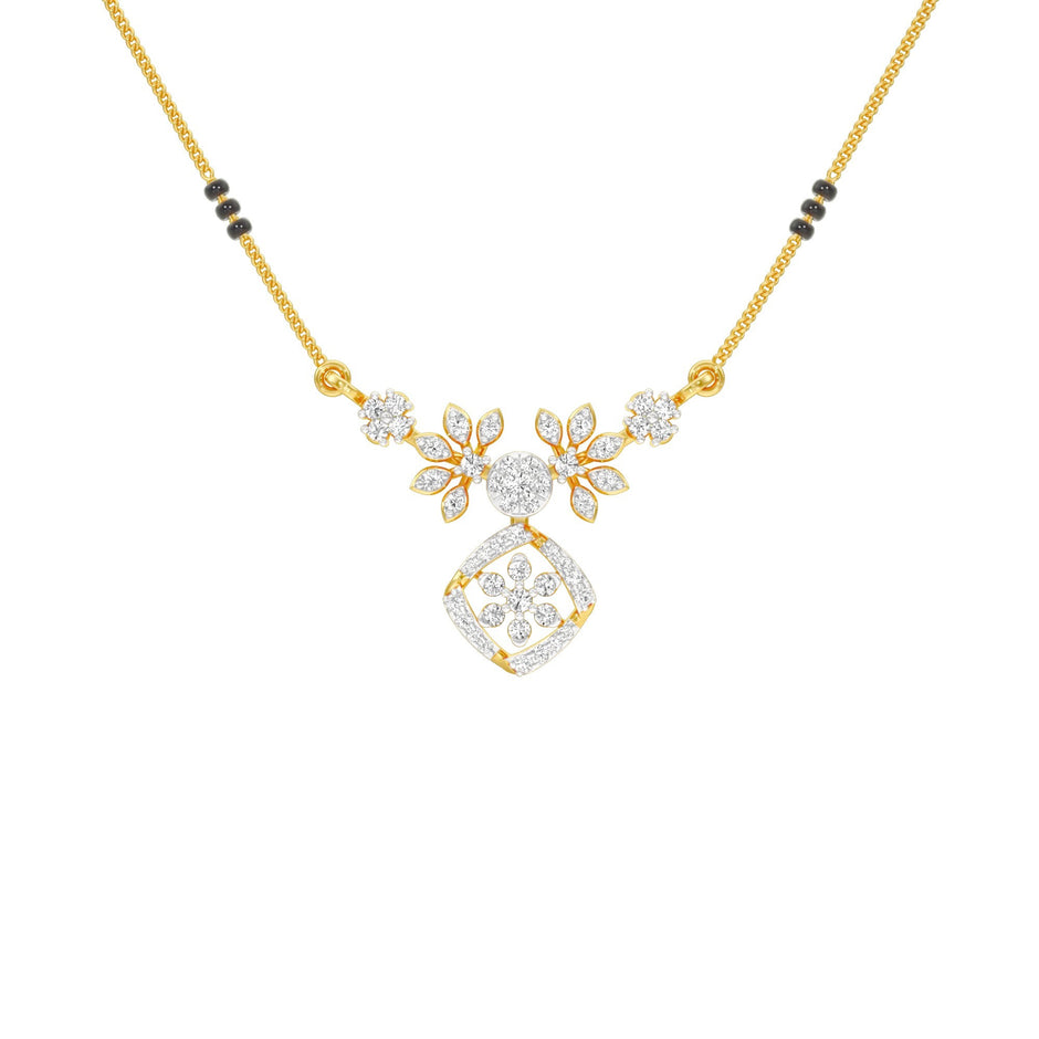 Vani Diamond Mangalsutra 18 KT / Yellow Gold