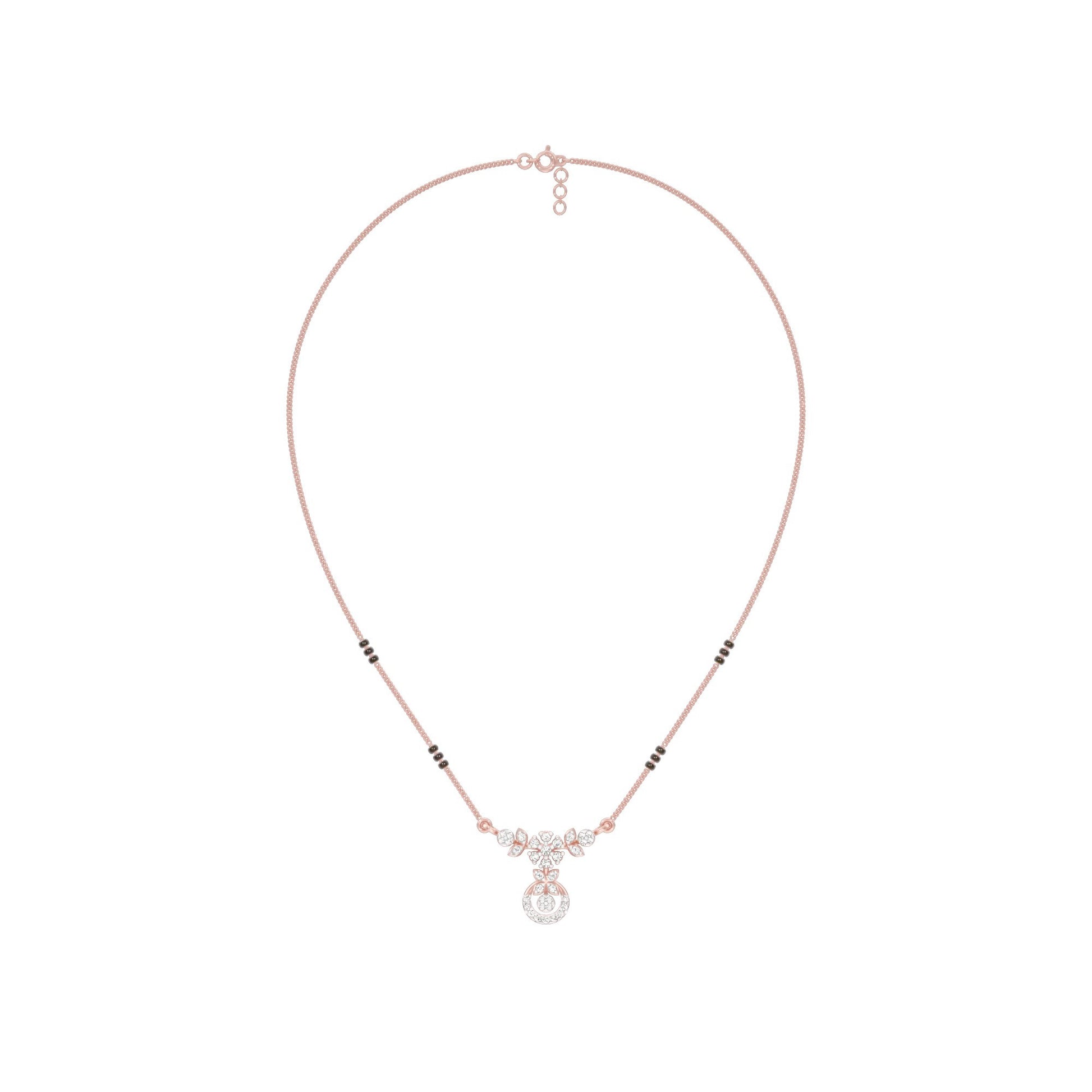 Sumana Diamond Mangalsutra 18 KT / Rose Gold