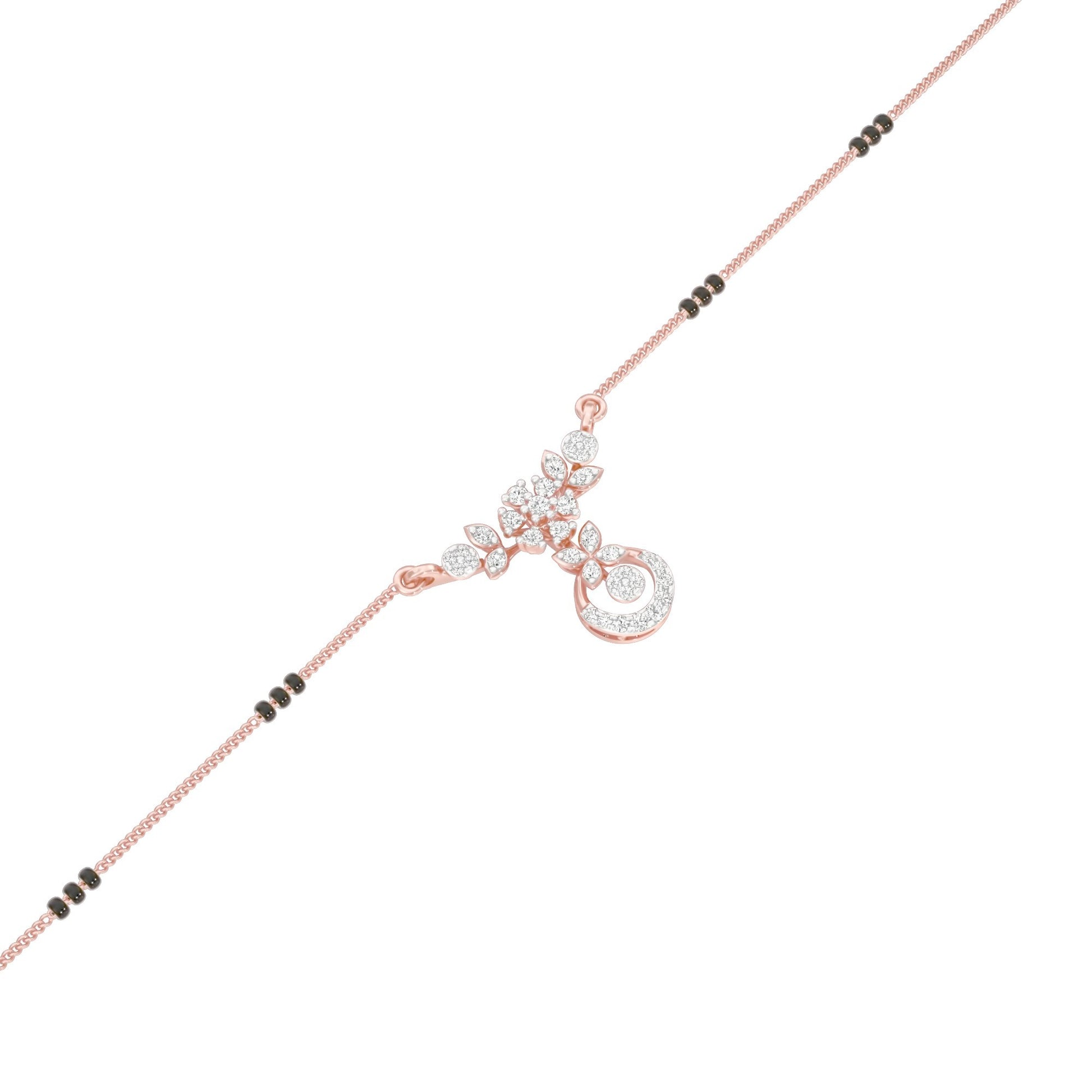 Sumana Diamond Mangalsutra 18 KT / Rose Gold