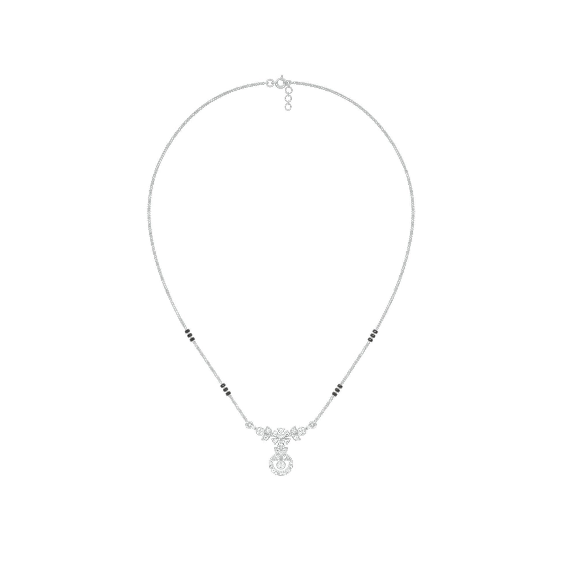 Sumana Diamond Mangalsutra 18 KT / White Gold