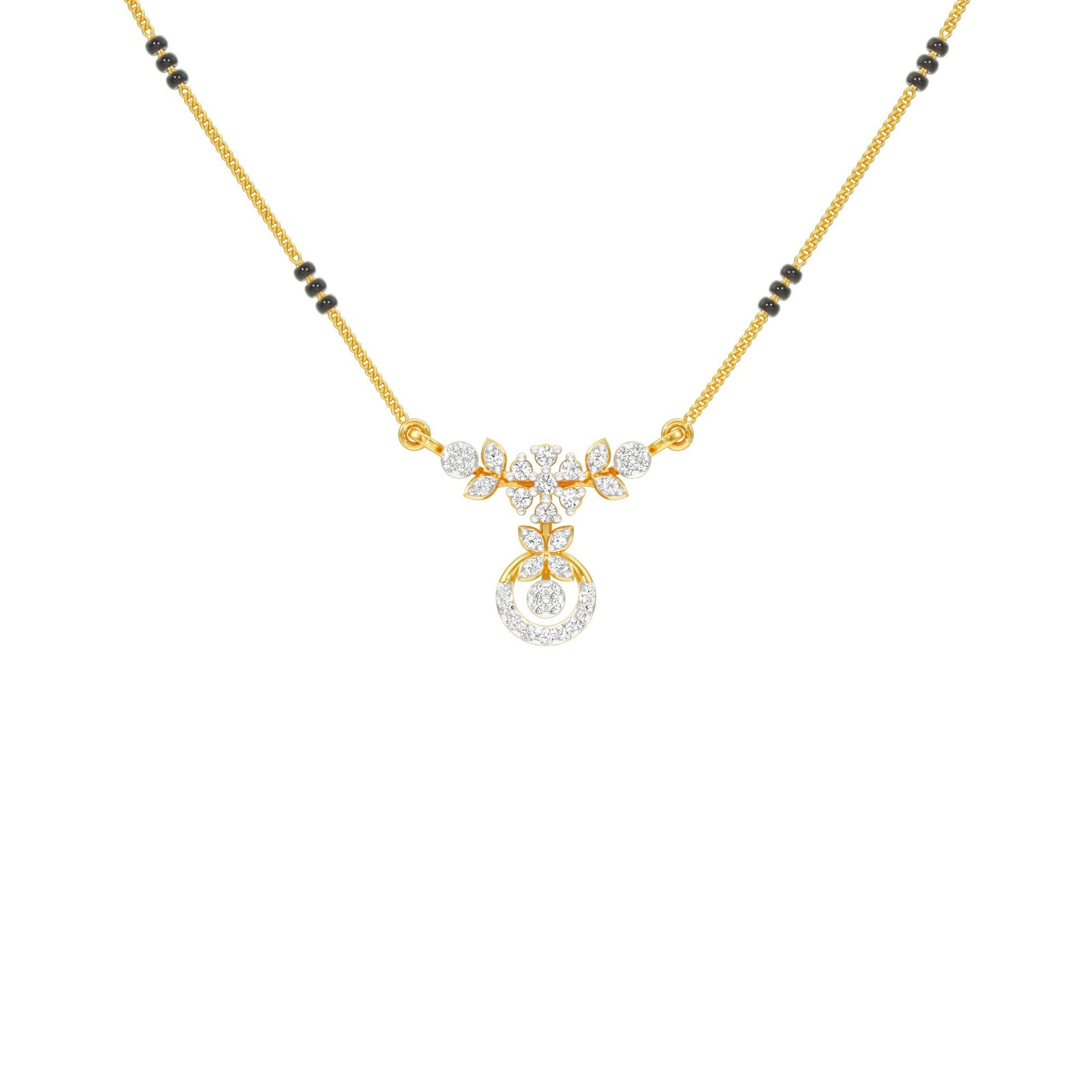 Sumana Diamond Mangalsutra 18 KT / Yellow Gold