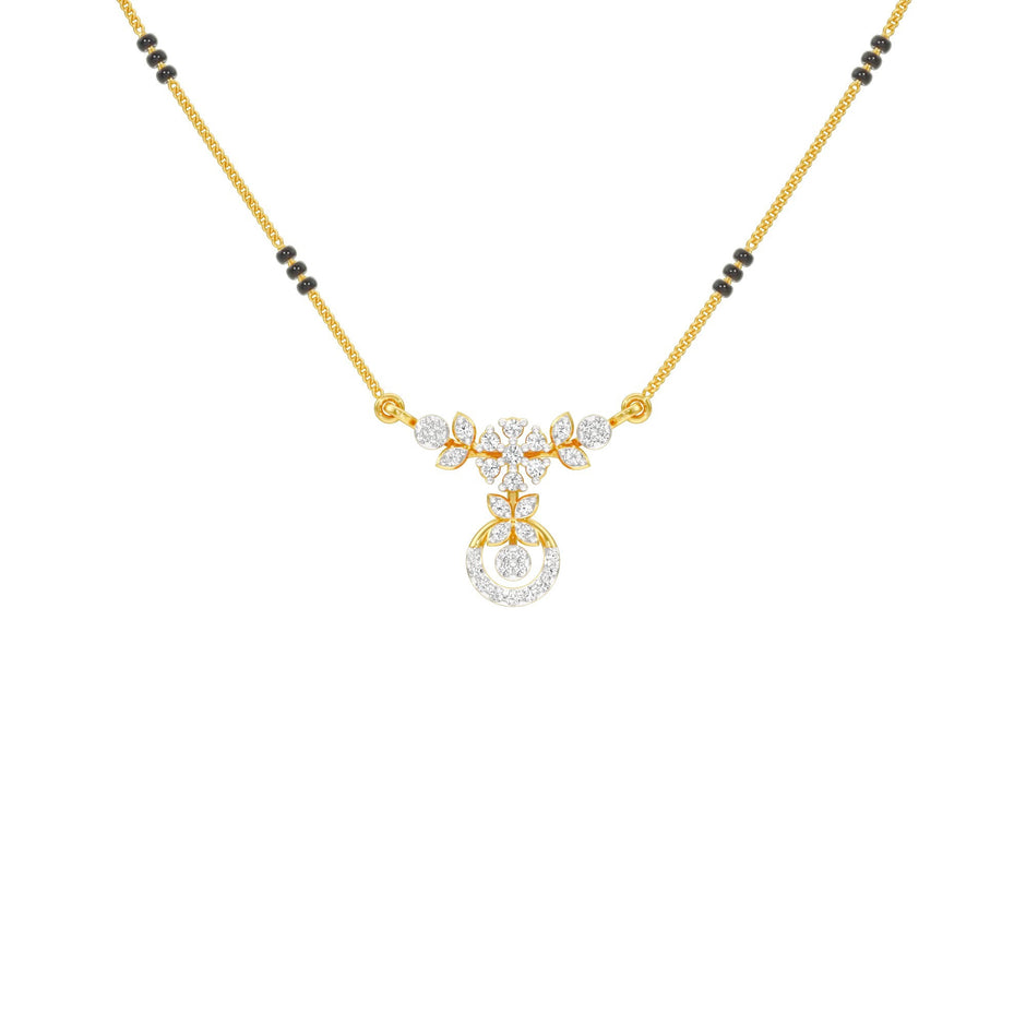 Sumana Diamond Mangalsutra 18 KT / Yellow Gold