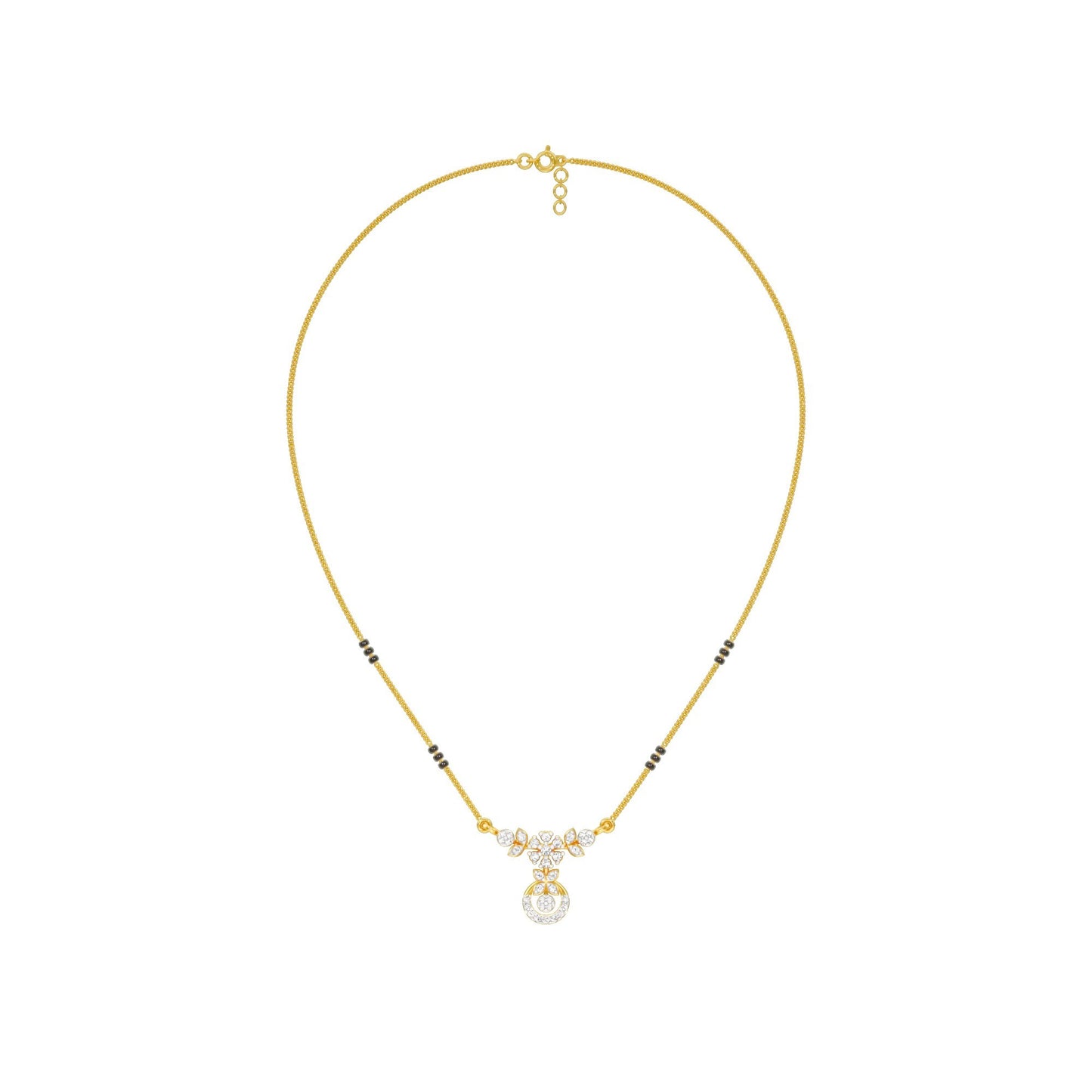 Sumana Diamond Mangalsutra 18 KT / Yellow Gold