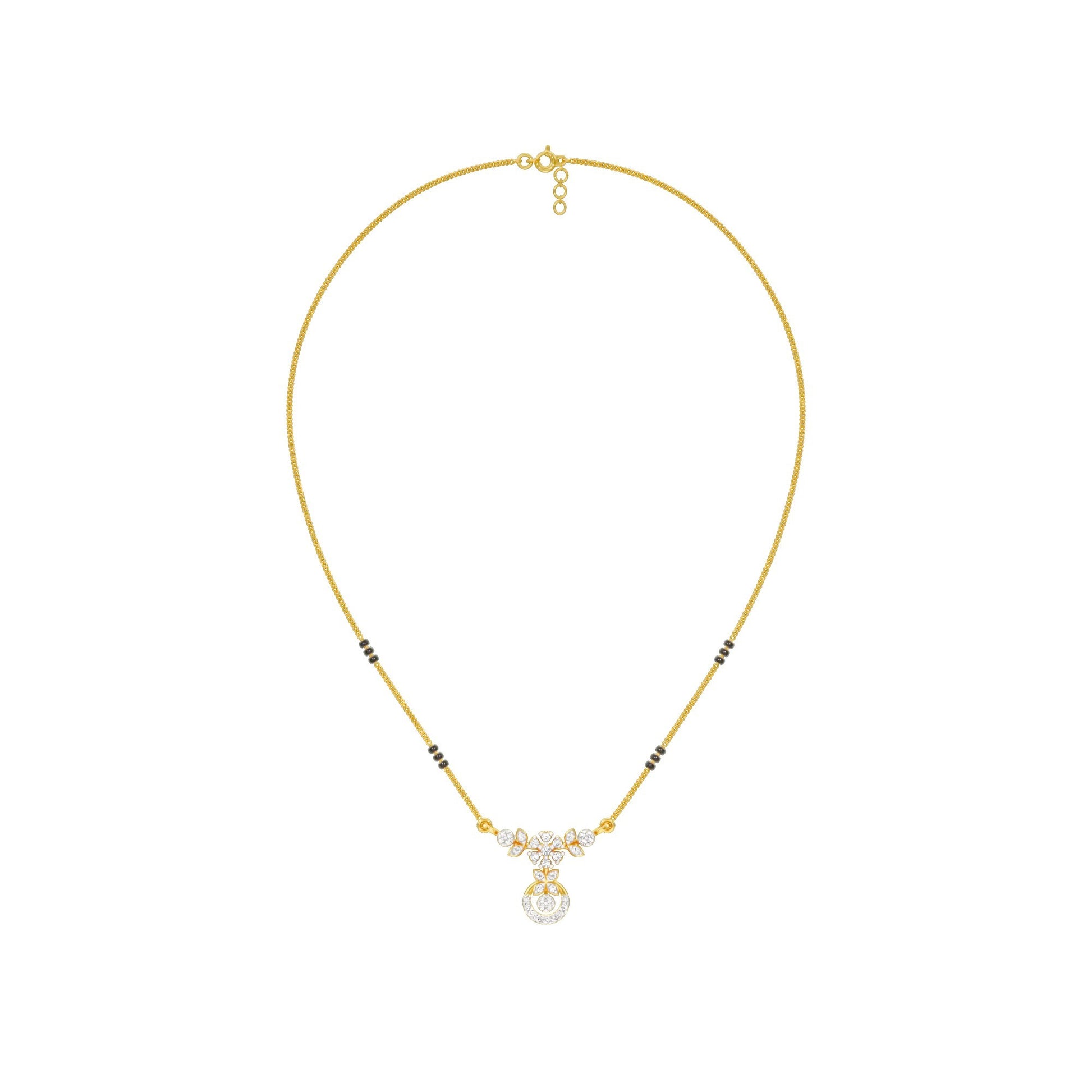 Sumana Diamond Mangalsutra 18 KT / Yellow Gold