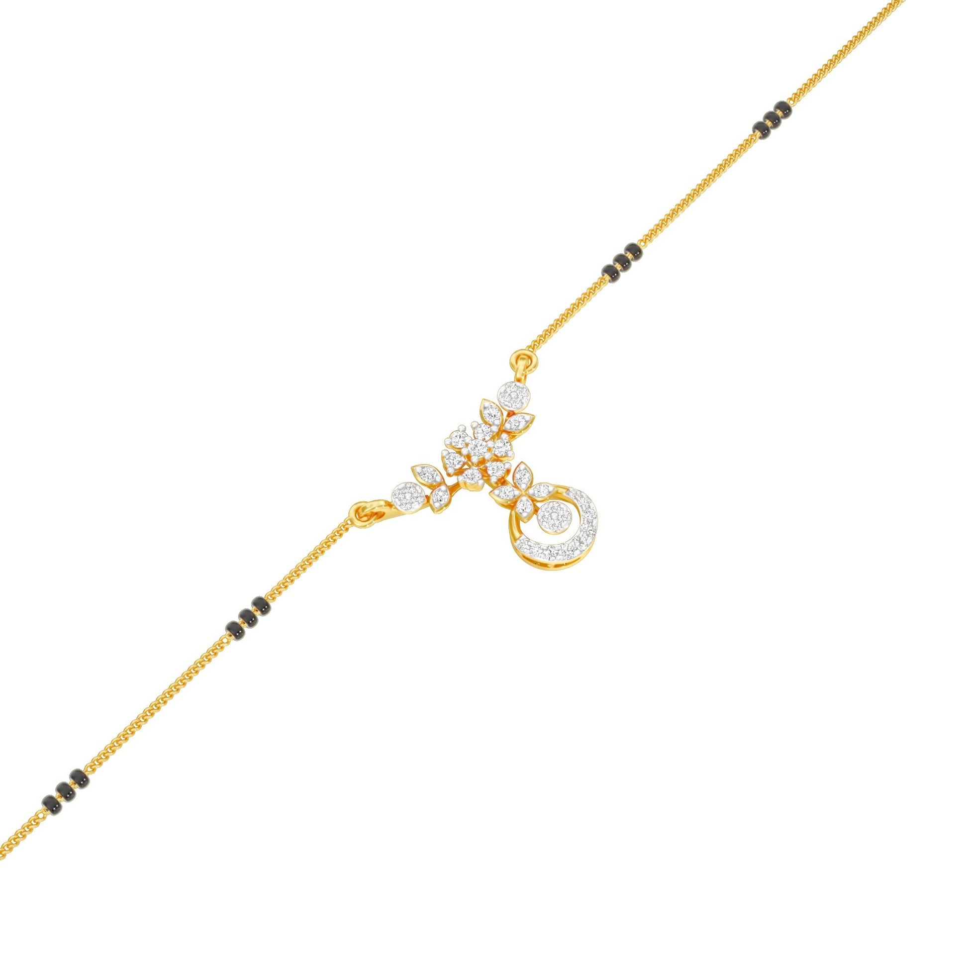Sumana Diamond Mangalsutra 18 KT / Yellow Gold