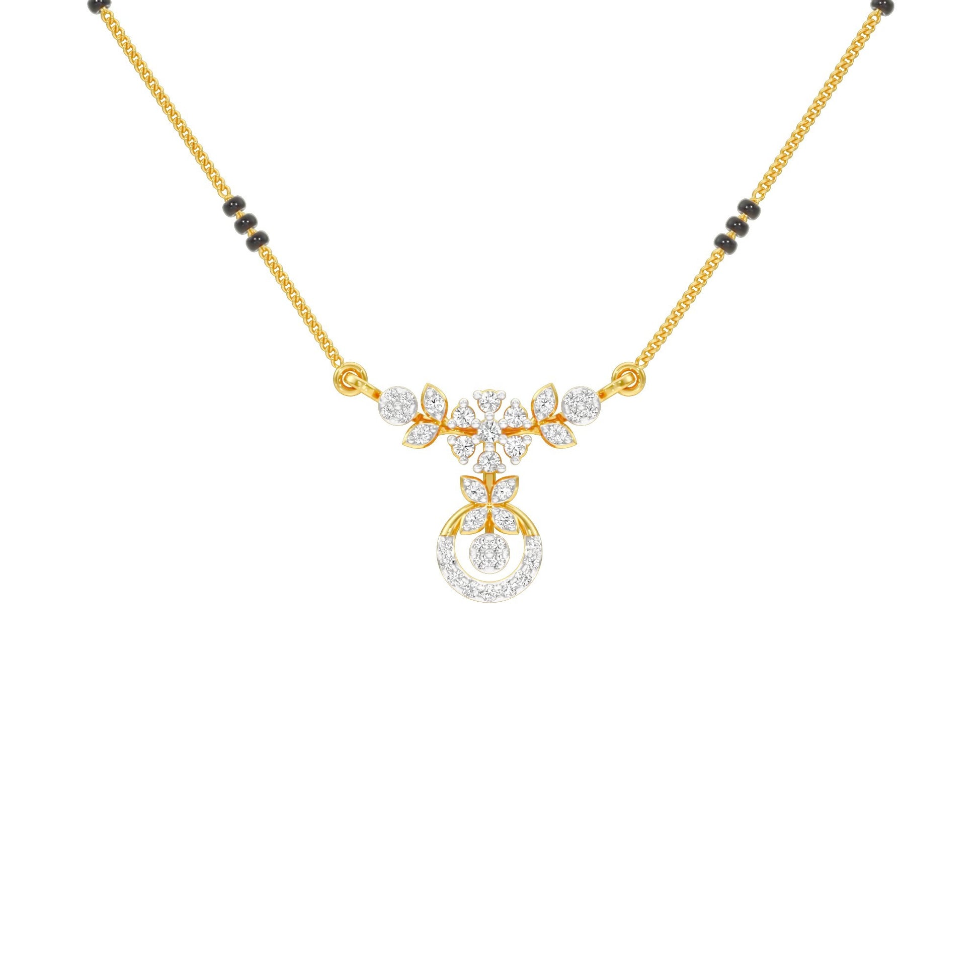 Sumana Diamond Mangalsutra 18 KT / Yellow Gold