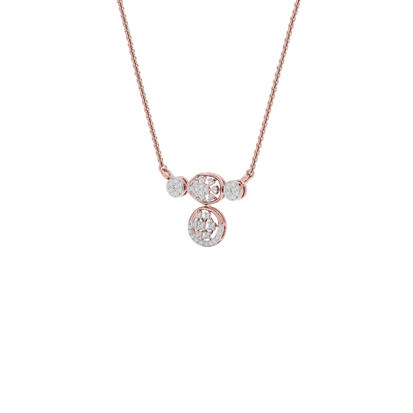 Shankha Diamond Mangalsutra 18 KT / Rose Gold