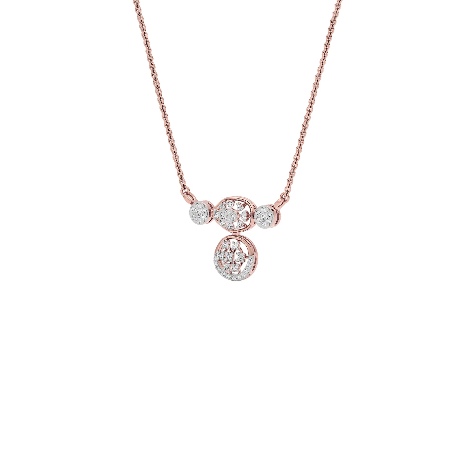 Shankha Diamond Mangalsutra 18 KT / Rose Gold