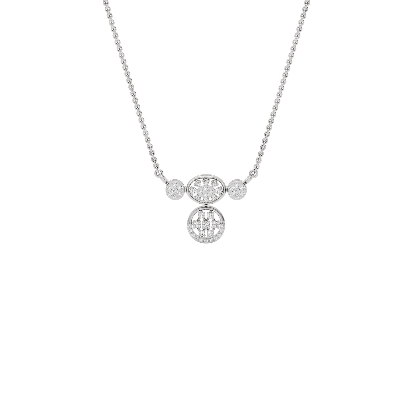 Shankha Diamond Mangalsutra 18 KT / White Gold