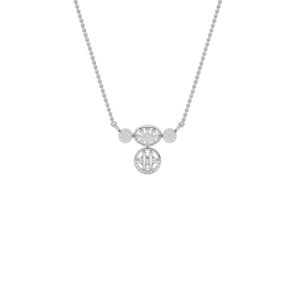 Shankha Diamond Mangalsutra 18 KT / White Gold