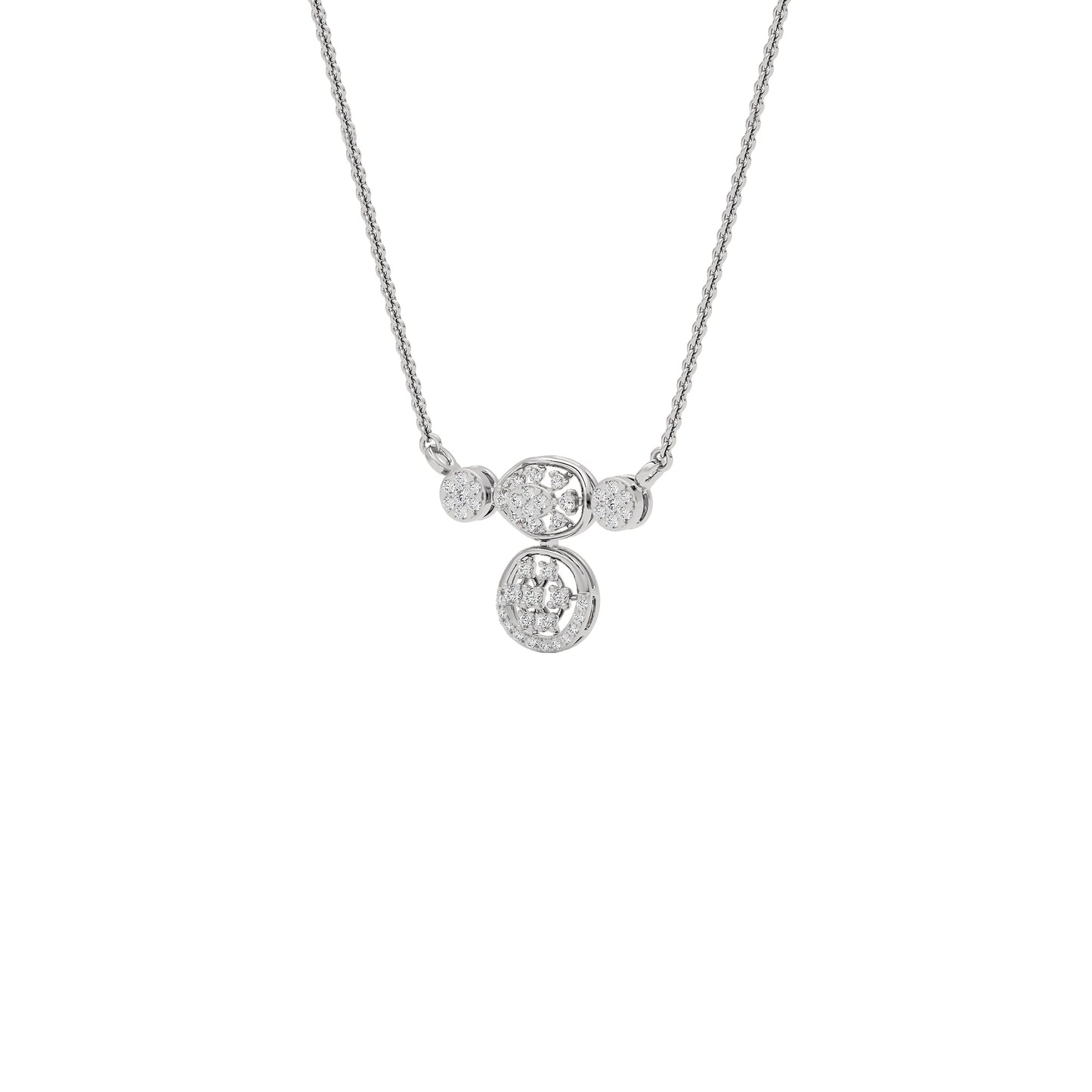 Shankha Diamond Mangalsutra 18 KT / White Gold