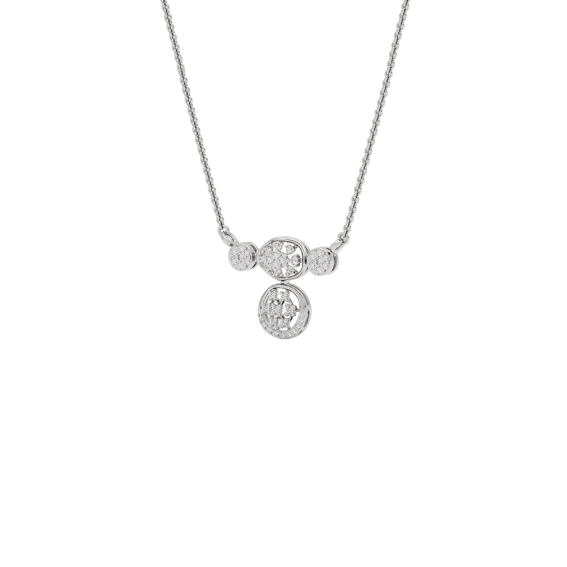 Shankha Diamond Mangalsutra 18 KT / White Gold