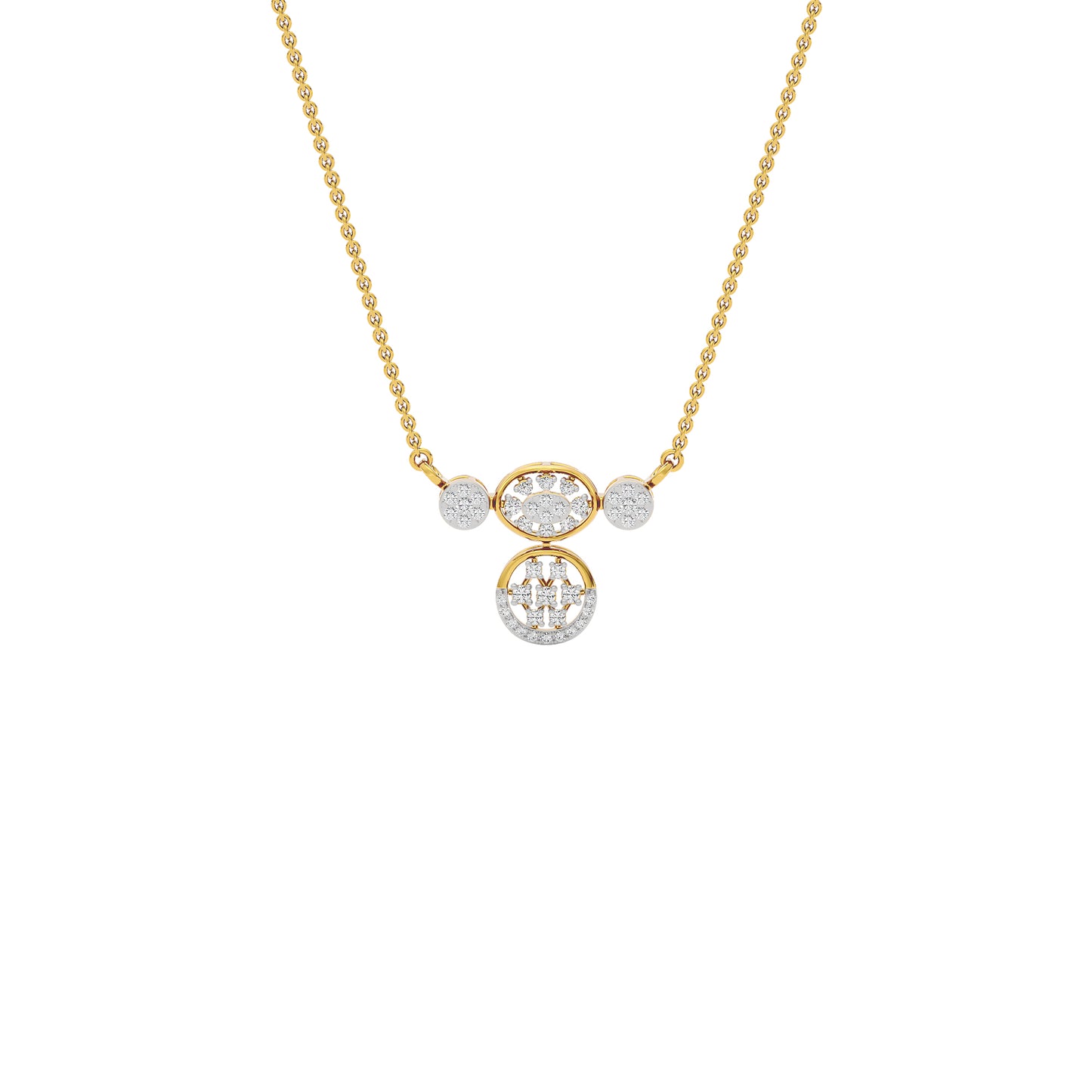 Shankha Diamond Mangalsutra 18 KT / Yellow Gold