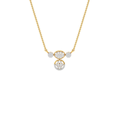 Shankha Diamond Mangalsutra 18 KT / Yellow Gold