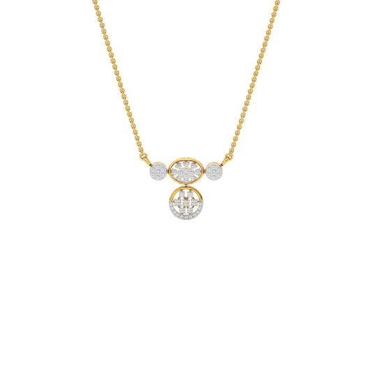 Shankha Diamond Mangalsutra 18 KT / Yellow Gold