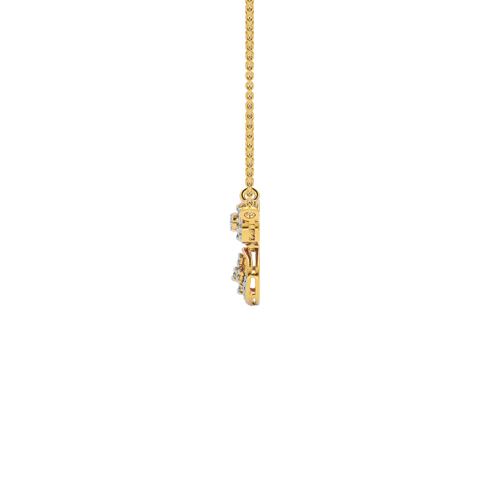 Shankha Diamond Mangalsutra 18 KT / Yellow Gold