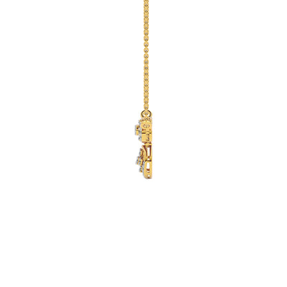 Shankha Diamond Mangalsutra 18 KT / Yellow Gold