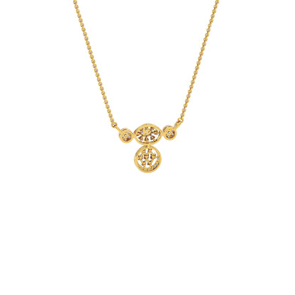 Shankha Diamond Mangalsutra 18 KT / Yellow Gold