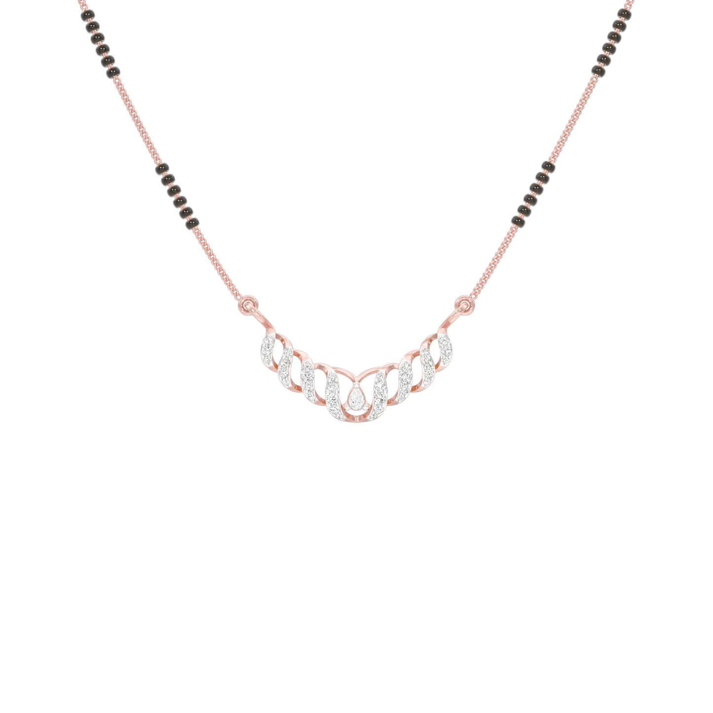 Naira Diamond Mangalsutra 18 KT / Rose Gold