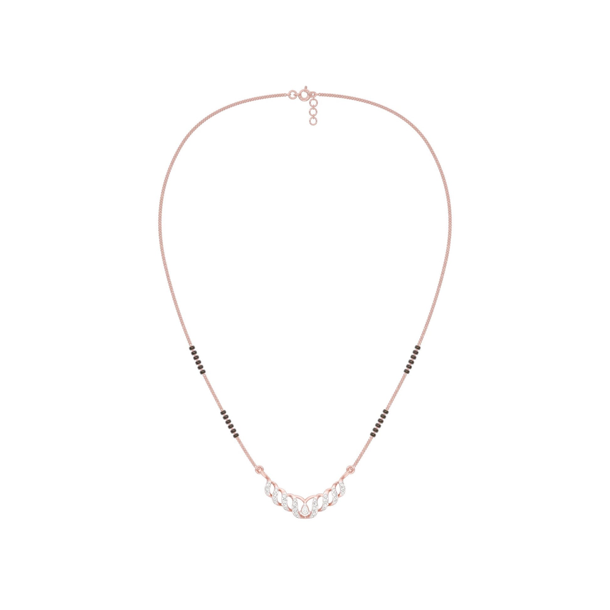 Naira Diamond Mangalsutra 18 KT / Rose Gold