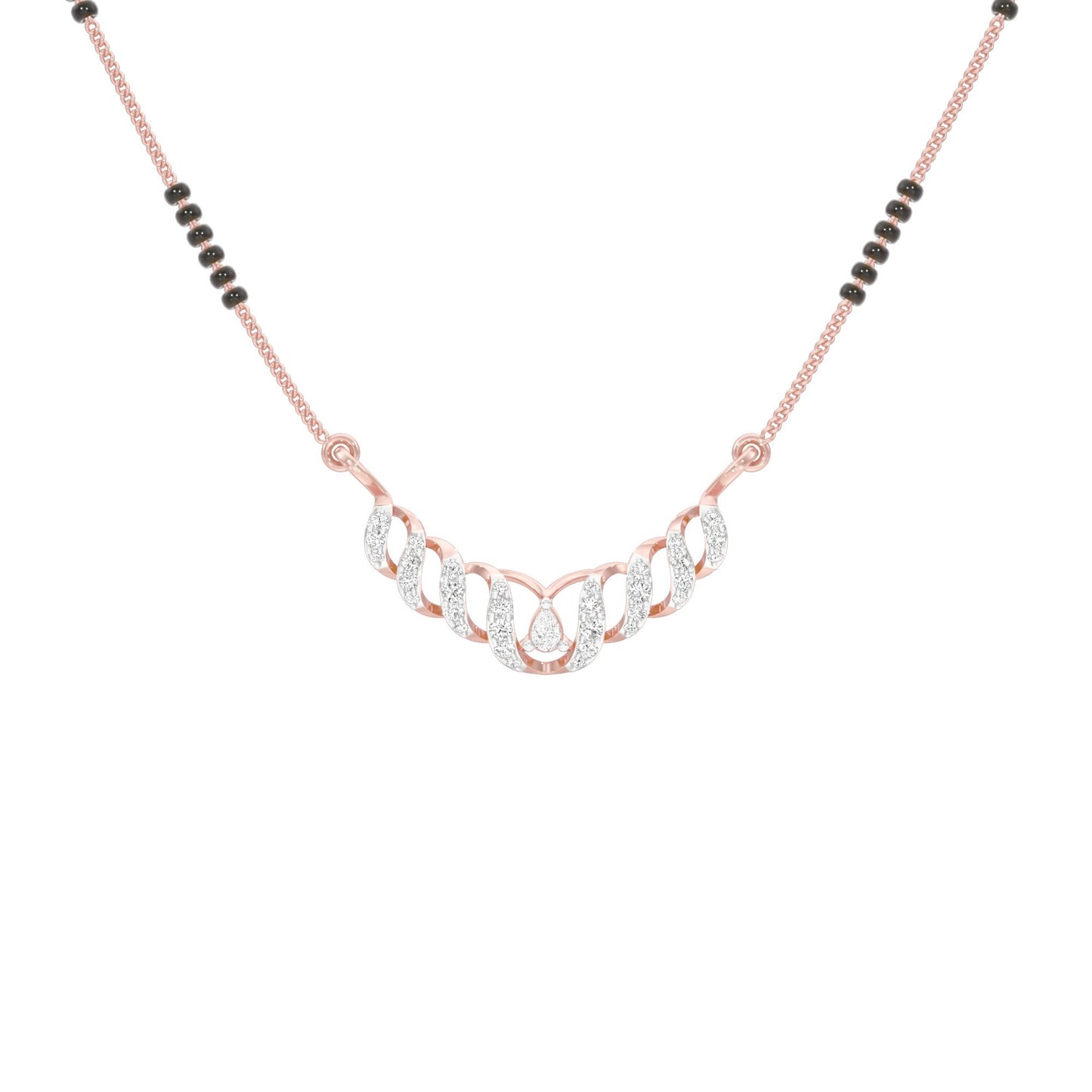 Naira Diamond Mangalsutra 18 KT / Rose Gold