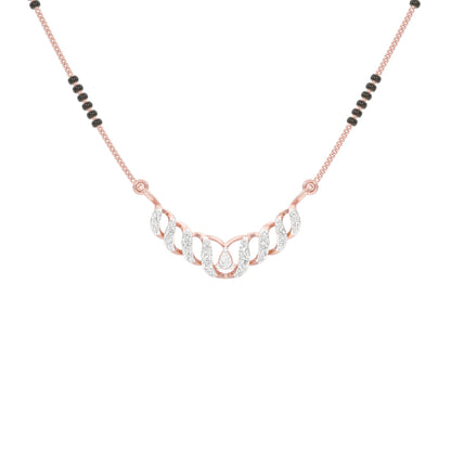 Naira Diamond Mangalsutra 18 KT / Rose Gold