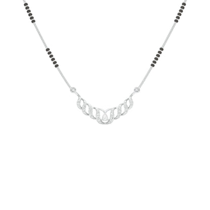 Naira Diamond Mangalsutra 18 KT / White Gold