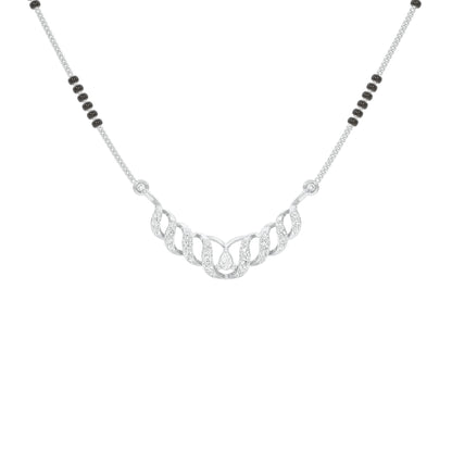 Naira Diamond Mangalsutra 18 KT / White Gold