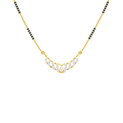 Naira Diamond Mangalsutra 18 KT / Yellow Gold
