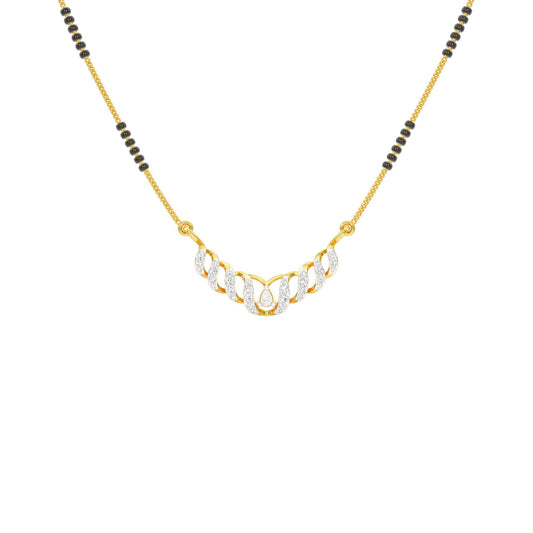 Naira Diamond Mangalsutra 18 KT / Yellow Gold