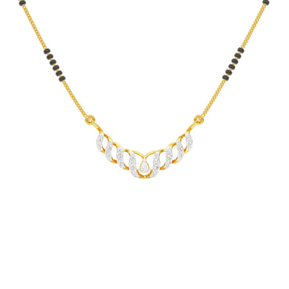 Naira Diamond Mangalsutra 18 KT / Yellow Gold