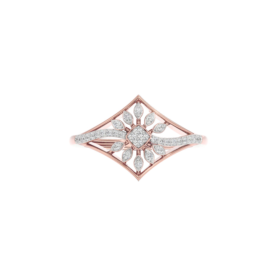 Sharp Lit Diamond Ring