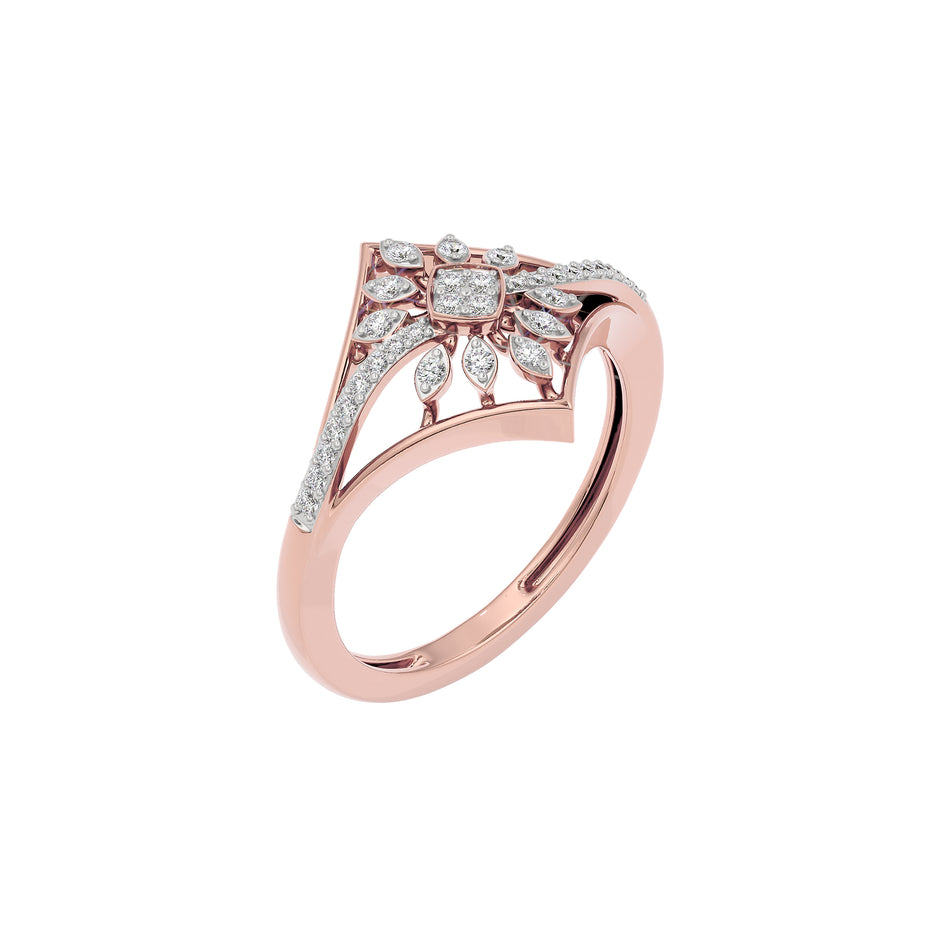 Sharp Lit Diamond Ring